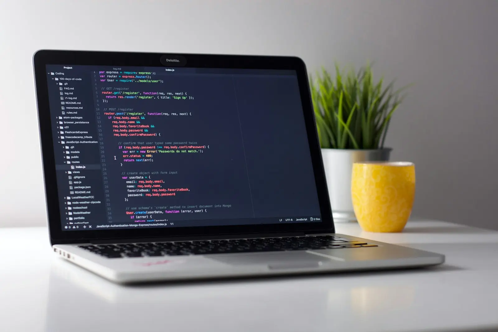 Clean code architecture on screen